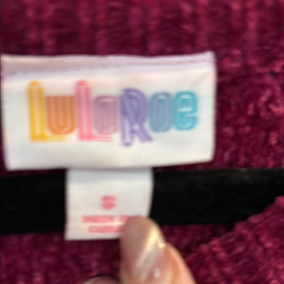 LuLaRoe Lauren Chenille sweater dress or tunic top- nwot - Picture 7 of 8